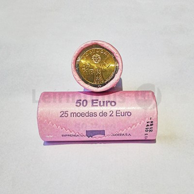 Rolo Moedas 2 Euros 40 Aniversário do 25 Abril Portugal 2014