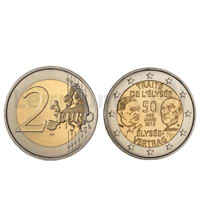 2 Euros Tratado Eliseu França 2013
